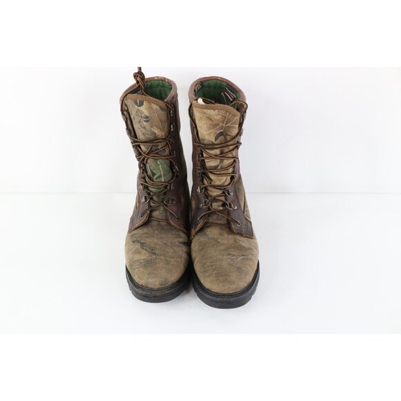 Vintage 90s Cabelas Mens 7 D Thinsulate Goretex Waterproof Camouflage Boots main image 7